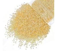 3mm Champagne AB Resin Flatback Rhinestones Flatback Light Yellow Jelly Resin Stones No-Hotfix Gems Diamonds Charms Supplies for Nails Face Eyes Makeup Body Tumblers Crafts Decor Shoes