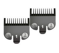 3mm Clipper Guard Fits for Wahl Clipper Guards Set,2Pack Compatible with Wahl 1 Guard,Guide Comb Attachment #1-1/8''(3mm),3mm Trimmer Guards Fits for Wahl 3114-001 Clippers,Black.