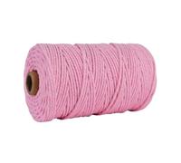 3mm Colorful Cotton Cord Rope Thread Twisted Macrame String DIY Home Wedding Decoration Supply 110yards(Color1)