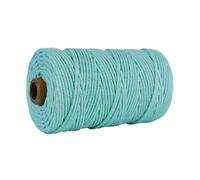 3mm Colorful Cotton Cord Rope Thread Twisted Macrame String DIY Home Wedding Decoration Supply 110yards(Color14)