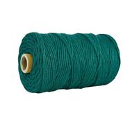 3mm Colorful Cotton Cord Rope Thread Twisted Macrame String DIY Home Wedding Decoration Supply 110yards(Deep Green)
