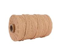 3mm Colorful Cotton Cord Rope Thread Twisted Macrame String DIY Home Wedding Decoration Supply 110yards(Coffee-2)