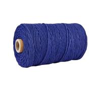 3mm Colorful Cotton Cord Rope Thread Twisted Macrame String DIY Home Wedding Decoration Supply 110yards(Deep Blue)