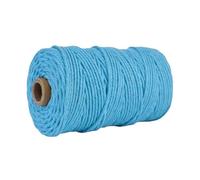 3mm Colorful Cotton Cord Rope Thread Twisted Macrame String DIY Home Wedding Decoration Supply 110yards(Color20)