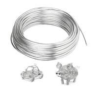 3mm Craft Aluminum Wire, 32.8 Feet Bendable Wire for Model Sculpture, Floral and Jewelry Making, Weaving and Wrapping, Silver