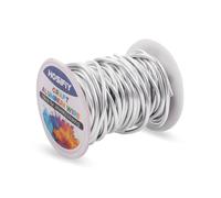 3mm Craft Wire, Silver Aluminum Craft Wire, Jewelry Wire for DIY Sculptures, Modeling, Jewelry Making, Floral Crafting and Wire Weaving (Silver, 10 Meters)