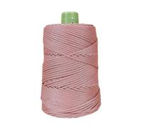 3mm Crocheting Light Weight Rope Cool Hollow Yarn to Crochet Summer Sun Hat Hand Knitting Thick Threads Bag(Meat Pink)