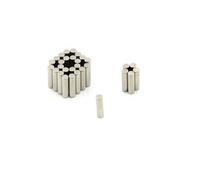 3mm Dia X 12mm Thick Diametrically Magnetised N42 Neodymium Magnet - 0.6Kg Pull (Pack Of 30)