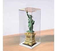3MM Display Case For Lego Lego 21042 Architecture Statue of Liberty,HD Dustproof Transparent Display Case Acrylic Showcase For Lego 21042 (Only Display Case, No Model Set) 20×20×50cm, (A)
