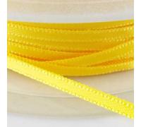 3mm Double Face Satin Ribbon 097D, 022 Butter Yellow, 2 Metres
