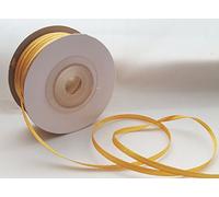 3mm Double Sided Satin Ribbon Gold 50m