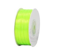 3mm Fluorescent Green Ribbon for Gift Wrapping,91m Fabric Thick Satin Ribbon Green Bow for Gift Wrapping,Ribbons for Balloons,Crafting,Bouquets,Wedding, Car,Presents,Cake,Christmas Party Decorations
