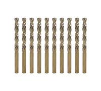3mm Metric M35 Cobalt Steel Extremely Heat Resistant Twist Drill Bit of 10pcs with Straight Shank to Cut Through Hard Metals Such as Stainless Steel and Cast Iron, 5% Cobalt M35 Grade HSS-CO