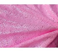 3mm MINI Baby Pink Sequin Material 1 Way Stretch Fish Scales Fabric for Masks Carnival Crafts - 130cm Wide (Sold by The METRE)