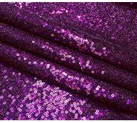 3mm MINI Purple Sequin Material 1 Way Stretch Fish Scales Fabric for Masks Carnival Crafts - 130cm Wide (Sold by The METRE)