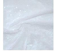 3mm Mini Sequin Fabric Material, 2 way stretch/wedding, dress, backdrop / 130cm wide/SPARKLING WHITE SEQUINS (sold by the metre)