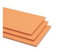 3mm Orange Fizz 3143 Pastel Gloss Matt Cast Acrylic Sheet Panel Plastic Material Cut to Size Perspex (A4-210mm x 297mm)