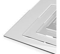 3mm Perspex Clear Acrylic Plastic Sheet Panel (A2, 594 x 420mm) High Transparency, Shatterproof - Clear (2)