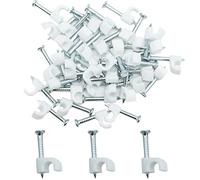 3mm Round Cable Clips 100pcs Assortment Cable Holder Management Wire Tidy Clips