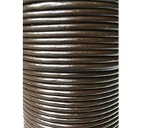 3mm Round Quality Real Cows Leather Brown Leather Cord Jewellery Making Cord Thread Wire String Thong (5 metres)
