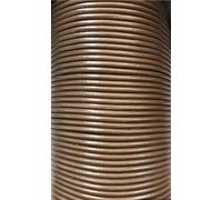 3mm Round Quality Real Cows Leather Light Brown Leather Cord Jewellery Making Cord Thread Wire String Thong (3 Metres)
