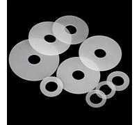 3mm Silicone Rubber Flat Gaskets - ID 18-32mm, White Silicone Washers for Crafts & Sealing Needs - 1pc(57x102x3mm)
