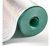 3mm Silver Wood Flooring & Laminate Underlay Foil Damp Proof Membrane Moisture Barrier Underlayment for Covers 15m²(1 x Rolls)