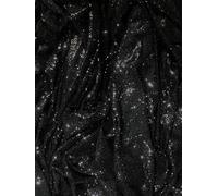 3mm Sparkly Sequin Shiny Bling Decorations Dress Craft Net Fabric 58'' Wide Sold by Metre (Black)