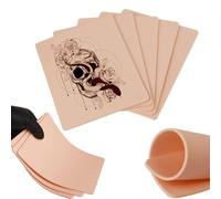 3mm Tattoo Practice Skin, 4Pcs 19.6 * 14.8 cm Double-Sided Fake Skin for Tattoo Artists & Beginners