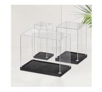 3mm Thick Acrylic Display Box Assemble Cube Display Case Stand Deluxe Dustproof Showcase For Sports Memorabilia, Figures Models Doll Toys(20x20cm(8") x30cm(12"))