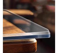 3mm Thick Heavy Duty Clear Table Protector Waterproof Heat Resistant Non-shrink Rectangle Table Cover For Dining Table Kitchen Desk 130x240cm/51x94in
