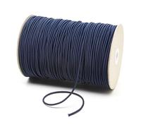 3mm Thin Fine Round Elastic Cord for Sewing DIY, Arts & Crafts, Beading, Haberdashery & Clothing Accessory Premium Quality Made in UK (Dark Navy, 10 Metre Cut Length)