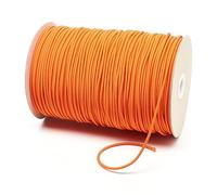 3mm Thin Fine Round Elastic Cord for Sewing DIY, Arts & Crafts, Beading, Haberdashery & Clothing Accessory Premium Quality Made in UK (Orange, 5 Metre Cut Length)