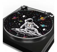 3mm Turntable Mat Universe Astronaut Slip Mat for Viny Record Player Turntable Platter Slipmat for Static Reduction and Clearer Sound Quality, 295 mm