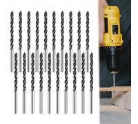 3mm Wood Drills Bits,20PCS 3mm HSS Silvery Cobalt Jobber Drill Bit Set For Stainless Steel,Small Brad Point Drill Bits,Professional Clean and Efficient Drilling Carbon Steel Drills Bit for Woods