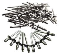 3mm x 8mm Blind Pop Rivets- A2 304 Stainless Steel Dome Head DIN 7337 Open End Rivets for Metal, Sheet, Automotive & Marine Applications (Pack of 50)