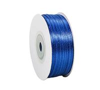 3mm x 91m Thin Navy Blue Ribbon Dark Blue Satin Ribbon, 1/10 inch Slim Navy Ribbon for Gift Wrapping Wedding Christmas Birthday Cake Hair Bow Florist Bouquet Crafts Decorations