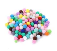 3MNSCD 200pcs Cat Toy Ball Fun Colorful Plush Self Play Toys Pom Balls Shooting Interactive for Indoor Cats Enrichment Kittens Puff Ball Playing (Only 200 Pieces Balls)
