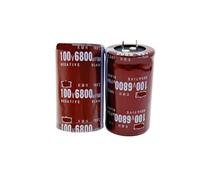 3MOG7Y1 1 PCS Black Audio Filter Aluminum Electrolytic Capacitor 100v 6800uf 100v6800uf 2 Pin Diverse Volumes