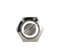 3MOG7Y1 16MM 19MM 22MM Self-return Self-locking Waterproof DPDT Illuminated Metal Selector Knob Rotary Switch 2 3 Position LED Lamp Red