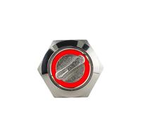 3MOG7Y1 16MM 19MM 22MM Self-return Self-locking Waterproof DPDT Illuminated Metal Selector Knob Rotary Switch 2 3 Position LED Lamp Red