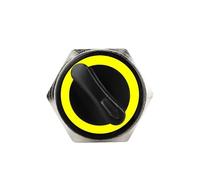 3MOG7Y1 16MM 19MM 22MM Self-return Self-locking Waterproof DPDT Illuminated Metal Selector Knob Rotary Switch 2 3 Position LED Lamp Red