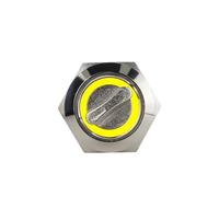 3MOG7Y1 16MM 19MM 22MM Self-return Self-locking Waterproof DPDT Illuminated Metal Selector Knob Rotary Switch 2 3 Position LED Lamp Red