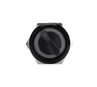 3MOG7Y1 16MM 19MM 22MM Self-return Self-locking Waterproof DPDT Illuminated Metal Selector Knob Rotary Switch 2 3 Position LED Lamp Red