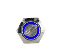 3MOG7Y1 16MM 19MM 22MM Self-return Self-locking Waterproof DPDT Illuminated Metal Selector Knob Rotary Switch 2 3 Position LED Lamp Red