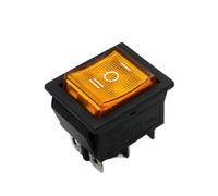 3MOG7Y1 1pc KCD4 1PCS Rocker Switch Power Switch ON-OFF-ON 3-Position 6-Pin Electrical Equipment Lighted Switch 16A 250V AC 20A 125V Red