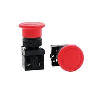 3MOG7Y1 22mm Emergency Stop Red Mushroom Push Button Switch XB2-ES442 ES542 ES642 BS142 Self-locking Latching 600V 10A 220V 12V 24V
