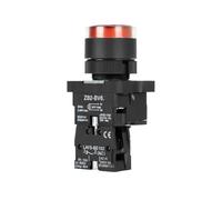 3MOG7Y1 22mm XB2 Push Button Switch Momentary Reset 24V Black NC NO Power Button for Electrical Industrial Panelboard AC 220V Red