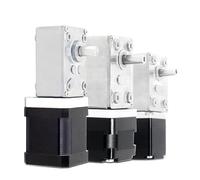 3MOG7Y1 28/35/42/57mm Nema11 Nema14 Nema17 Nema23 High Torque DC 24v Worm Gear Motor Micro Worm Geared Gearbox Gear Stepper Motors
