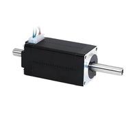 3MOG7Y1 4-Wire Mini 20X41mm Nema 8 Stepper Motor 0.8A Shaft Length 20/10mm Step Angle 1.8° Double Hollow Shaft 30mNm Stepping Motor